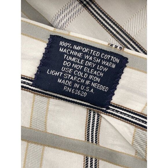 Burberry London Men Plaid Long Sleeve Button Down Shirt Size L - Picture 9 of 9